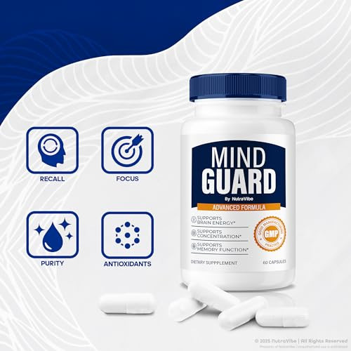 Nutravibe (3 Pack) Mind Guard 180 Capsules 3 Pack