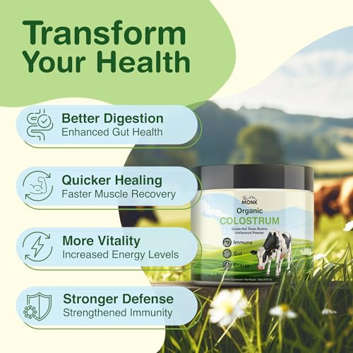 The Monk Colostrum Supplement 90 Servings 635 Oz