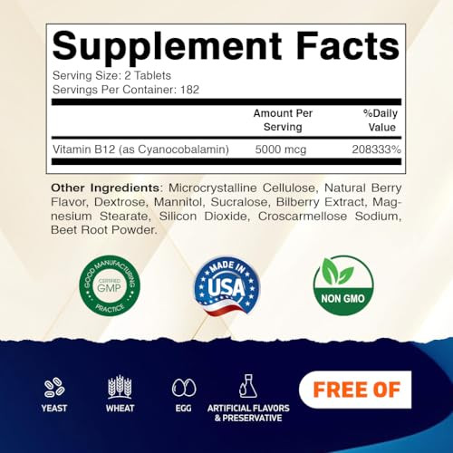 Vitamatic Vitamin B12 5000 Mcg