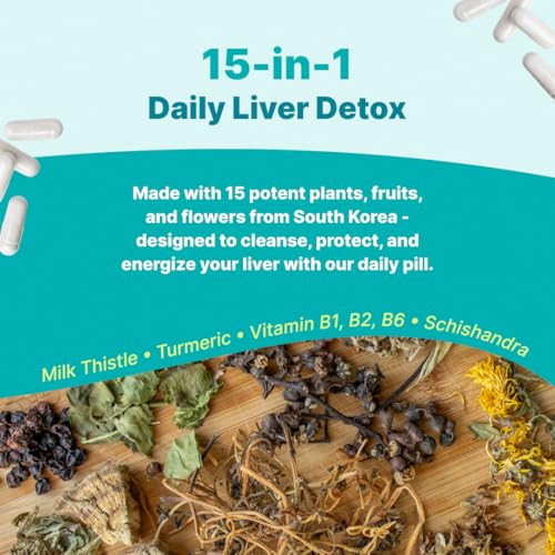 The Plug Liver Cleanse Detox & Repair Milk Thistle (Silymarin) Turmeric Dandelion 60 Capsules