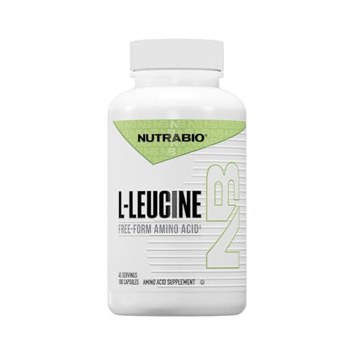 Nutrabio L Leucine Supplement 180 Capsules 400Mg