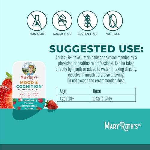 Maryruth's Mood & Cognition Dissolving Strips By Maryruth's 30 Count