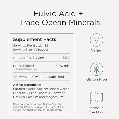 Zuma Nutrition Fulvic Acid & Trace Mineral Drops 30 Ml