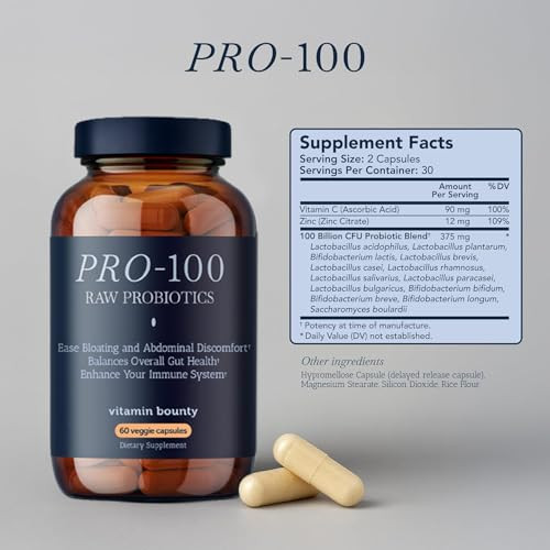 Vitamin Bounty Pro 100 Probiotic 100 Billion Cfu 60 Count