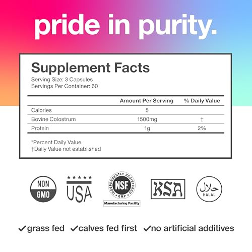 Tbr Labs Pure Bovine Colostrum 180 Capsules