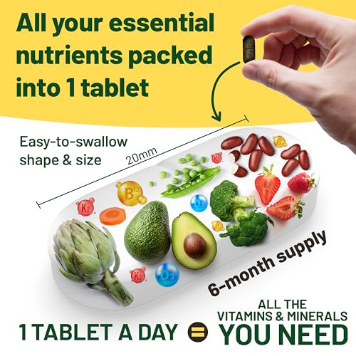 Vegan Vitality Multivitamins & Minerals For Women And Men With High Strength