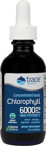 Trace Minerals Concentrated Ionic Chlorophyll Natural Mint Flavor Liquid 2 Oz