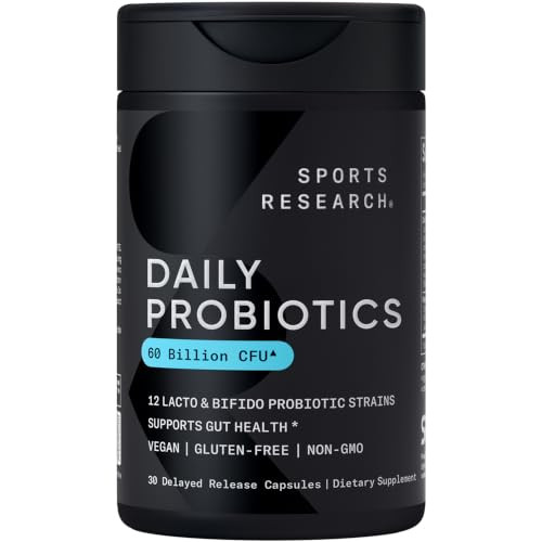 Sports Research Daily Probiotics 60 Billion Cfu W/Prebiotics 30 Count