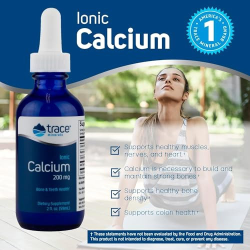 Trace Minerals Liquid Ionic Calcium 59Ml