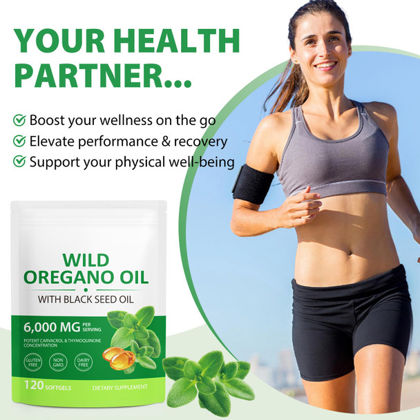 Uniqus Oil Of Oregano Softgel Oil Of Oregano With Black Seed 120 Softgels