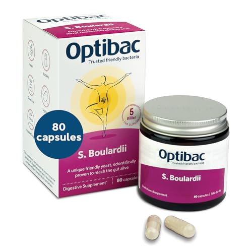 Optibac Probiotics Saccharomyces Boulardii 80 Capsules