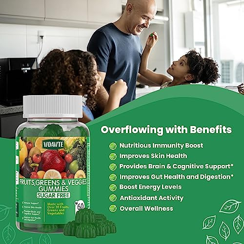 Vidavite Sugar Super Greens Gummies