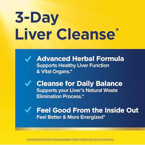 Renew Life Cleanse Adult 3 Day Liver Cleanse Dietary Supplement 2 Part 3 Day Program
