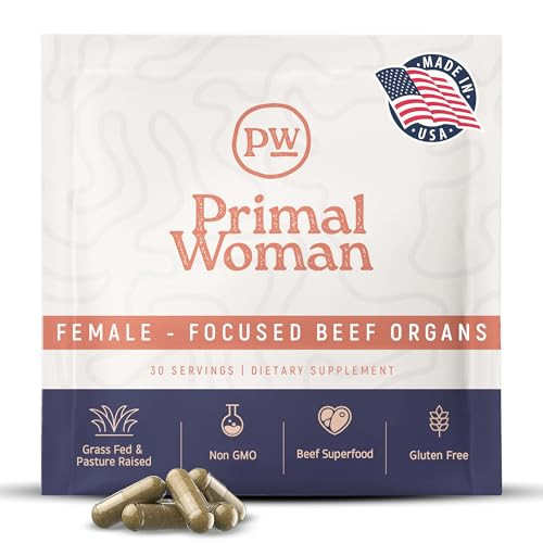 Primal Woman Beef Organ Supplement For Women 60 Capsules