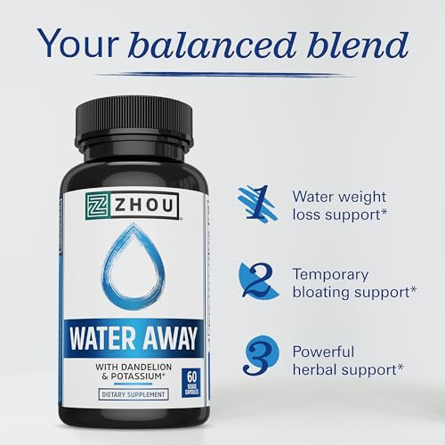 Zhou Water Away 60 Veggie Capsules Pack Of 1