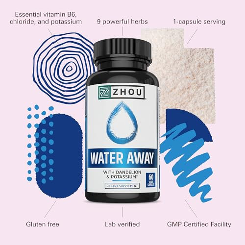 Zhou Water Away 60 Veggie Capsules Pack Of 1