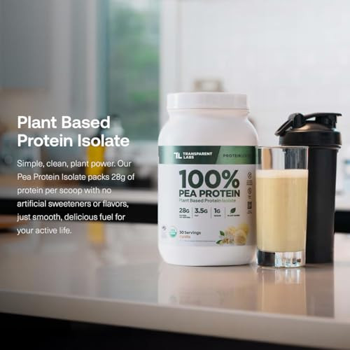 Transparent Labs 100% Pea Protein Powder 30 Servings 28G