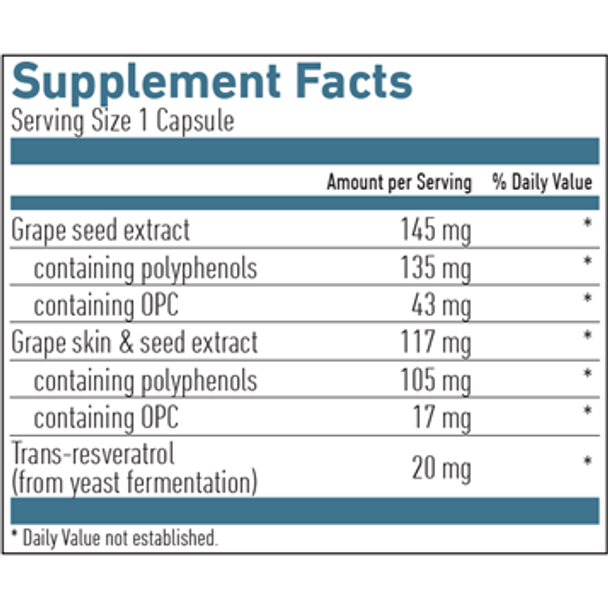 OPC Resveratrol Formula 60 caps by Biogena