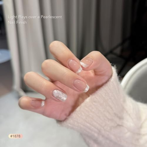 Gaoy Pearl Gel Nail Polish Set 6 Colors Shimmer Pink White Purple Mermaid Nail Drawing For Thread Effect Soak Off Uv Gel For Salon And Diy Art At Home