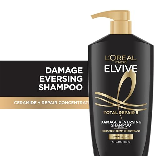 L'oreal Paris Elvive Total Repair 5 Damage Reversing Shampoo And Conditioner Set For Dry And Damaged Hair Hair Repair Formula With Protein And Ceramide Set 56 Fl Oz