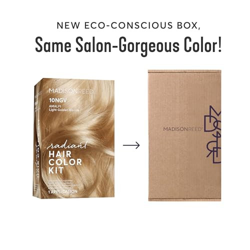 Madison Reed Radiant Hair Color Kit - 10Ngv Light Golden Blonde (Amalfi Blonde) Permanent Hair Dye Dimensional Gray Hair Blending Ppd- & Ammonia- 1 Pack