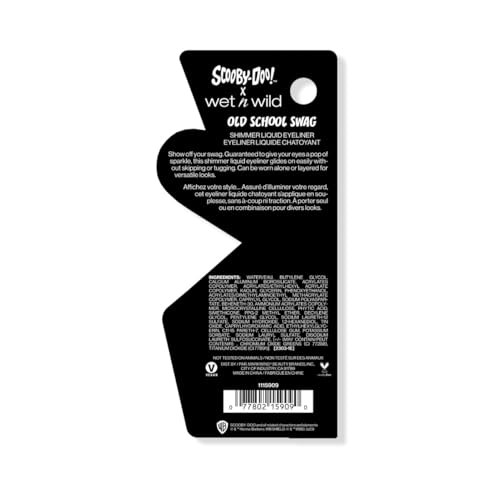 Wet N Wild Scooby Doo Old School Swag Shimmer Liquid Eyeliner Glitter-Infused Formula For Bold Eye Looks Easy Glide Precision Tip Cruelty- & Vegan - Zoinks