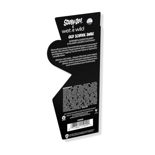 Wet N Wild Scooby Doo Old School Swag Shimmer Liquid Eyeliner Glitter-Infused Formula For Bold Eye Looks Easy Glide Precision Tip Cruelty- & Vegan - Zoinks