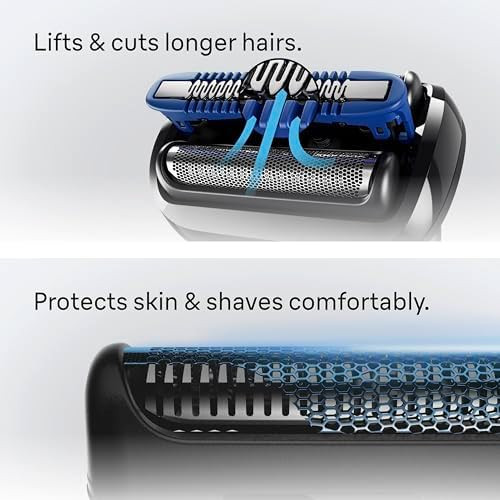 Braun Series 5 Electric Shaver For Men Wet & Dry Foil Razor Precision Trimmer Attachment Body Groomer Attachment Charging Stand Travel Case Black 5155Cs