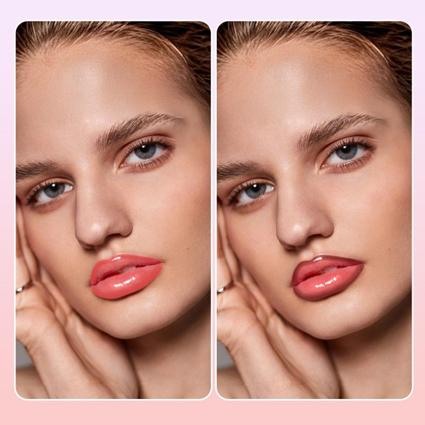Hosaily Peel Off Lip Liner Stain Dual-Ended Long Lasting Waterproof Nude Lips Stain Peel Off With Moisturizing Lip Gloss Combo Non-Stick Cup Tattoo Lips Liner And Liquid Lipstick Shiny Makeup1#
