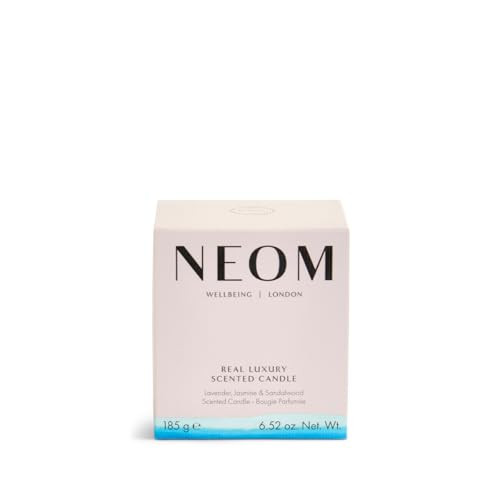Neom Real Luxury Scented Candle1 Wick Lavender & Rosewood Essential Oil Aromatherapy Candle Scent To De-Stress