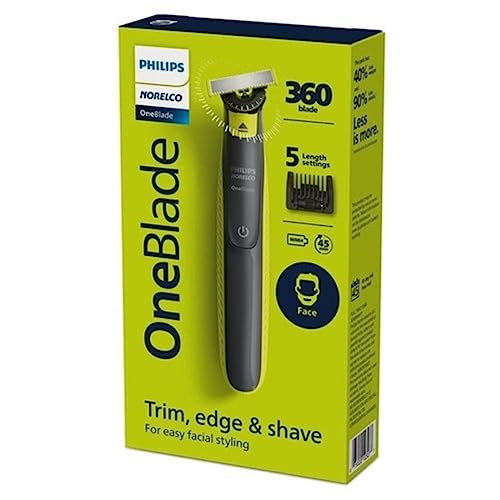Norelco Philips Norelco Qp2724/70 Oneblade Electric Trimmer With Dual Protection System 5-In-1 Adjustable Comb And Innovative 360 Blade