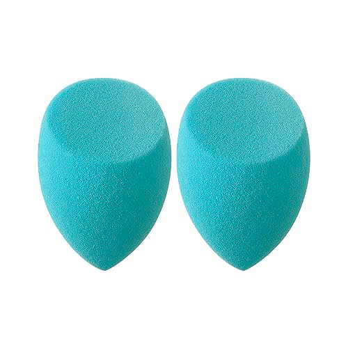 Real Techniques Miracle Airblend Makeup Sponge Matte Makeup Blending Sponge For Liquid Cream & Powder Products Medium To Full Coverage Foundation Sponge Latex- Foam 2 Count