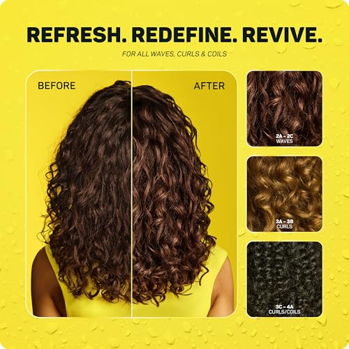 Marc Anthony Curl Refresher Spray Strictly Curls - Lightweight Anti-Frizz Curly Hair Spray Hydrates & Restyles For Soft Bouncy Defined Curls & Waves - Sulfate- Hair Styling Products