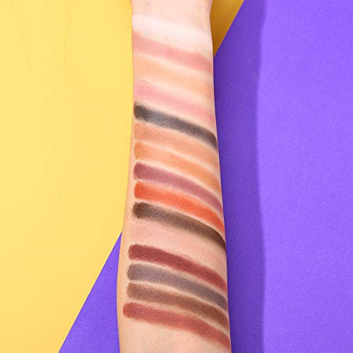 Ucanbe Colorful 15 Shades Eyeshadow Makeup PaletteShimmer Matte Metallic High Pigmented Neutral Bold Waterproof Eyes Shadow Creamy Blendable Make Up Pallet Set (Light Chocolate)
