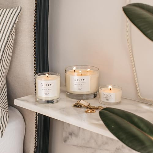Neom Perfect Night's Sleep Scented Candle Travel Size Lavender & Jasmine Essential Oil Aromatherapy Candle Scent To Sleep