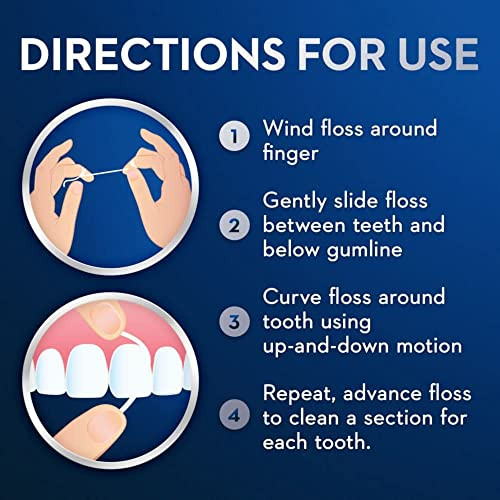 Oral-B Dental Floss For Braces Super Floss Pre-Cut Strands Mint 50 Count Pack Of 2