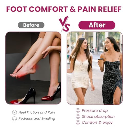 Welnove Heel Pads Grips For Women Shoes - Welnove 4 Paris Adhesive Heel Cushion Inserts Prevent Slipping Rubbing Blisters Foot Pain Improve Heels Pumps Shoe Fit - Heel Pads For Shoes Too Big Beige
