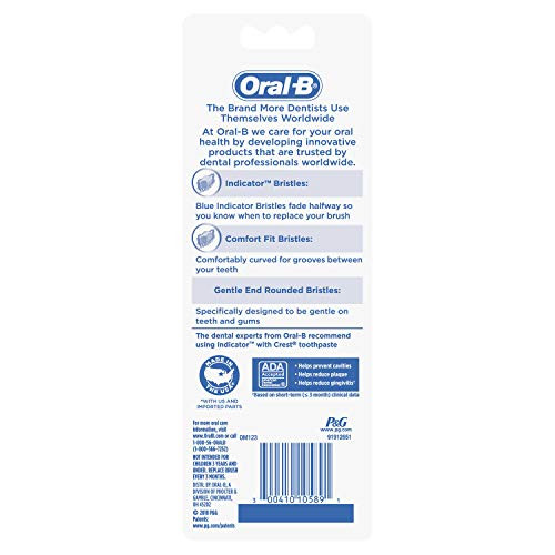 Oral-B Indicator Contour Clean Toothbrushes Medium Extra Value Pack (Color May Vary) 4 Count