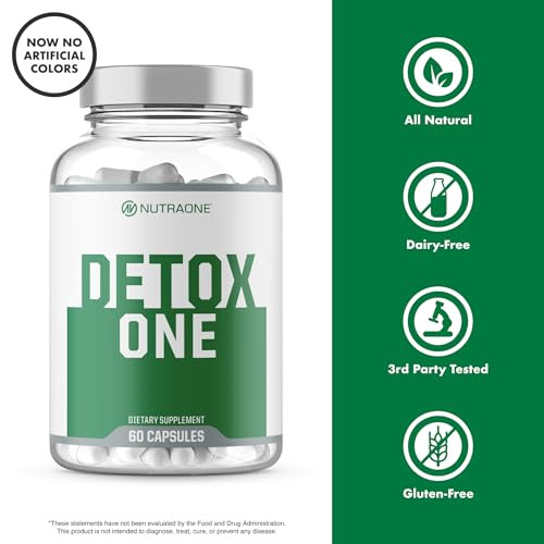 Nutraone Detoxone 30 Day Extra Strength Detox Cleanse Supports Healthy Digestive Function And Weight Loss Promotes Detoxification Increases Energy & Improves Nutrient Absorption