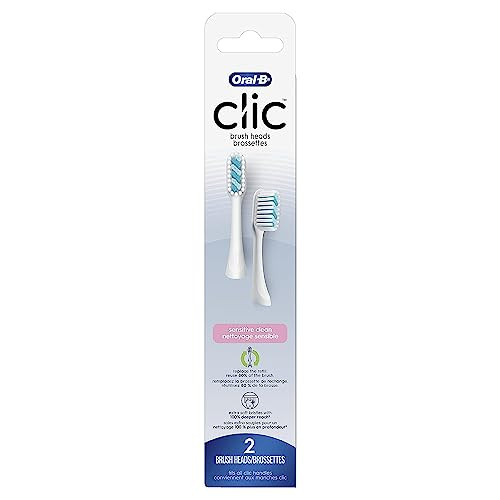 Oral-B Clic Toothbrush Sensitive Clean Brush Heads White ( ) 2 Count Pack Of 3