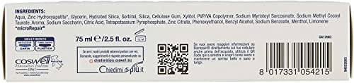 Biorepair Pro White" Whitening Toothpaste With Microrepair - 2.5 Fluid Ounce ( ) Tubes ( ) [ Italian Import ] 75Ml Pack Of 4