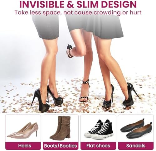 Welnove Heel Pads Grips For Women Shoes - Welnove 4 Paris Adhesive Heel Cushion Inserts Prevent Slipping Rubbing Blisters Foot Pain Improve Heels Pumps Shoe Fit - Heel Pads For Shoes Too Big