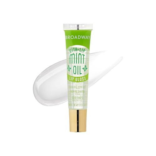 Ruby Kisses Broadway Vita-Lip Clear Lip Gloss (Mint Oil ) Ultra-Hydrating & Soothing Formula With Vitamin Oils High-Shine Non-Sticky Finish Nourishing Glossy Lip Balm With Cooling Effect 3 Pack