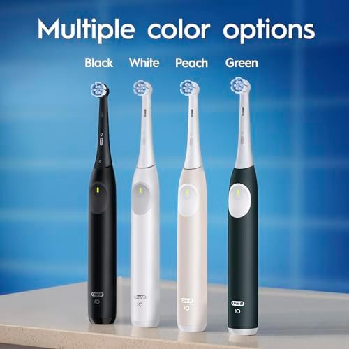 Oral-B Rechargeable Electric Toothbrush Io2 3 Cleaning Modes Automatic Pressure Sensor To Protect Gums Pure White