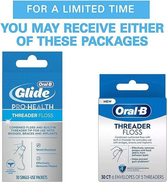 Oral-B Threader Floss ( ) 30 Count Pack Of 6