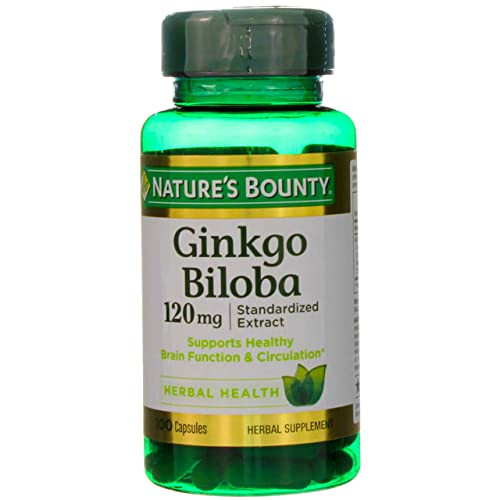 Nature's Bounty Ginkgo Biloba Double Strength 120 Mg 100 Capsules Pack Of 2