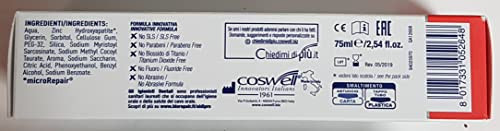 Biorepair Sensitive Teeth Daily Toothpaste - 2.54 Fluid Ounces ( ) Tubes ( ) [ Italian Import ] 75Ml Pack Of 6