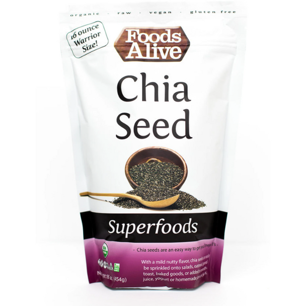 Organic Chia Seeds 16 oz by Foods Alive