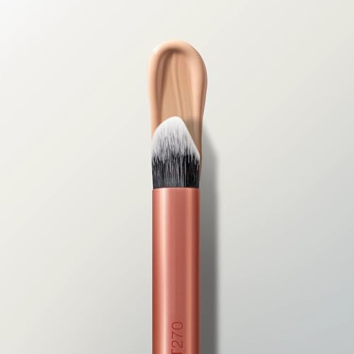 Real Techniques Spot Concealer Brush Precision Makeup Brush For Targeted Coverage Of Blemishes Redness & Detail Areas For Liquid & Cream Concealer Ultraplush Bristles Cruelty- 1 Count