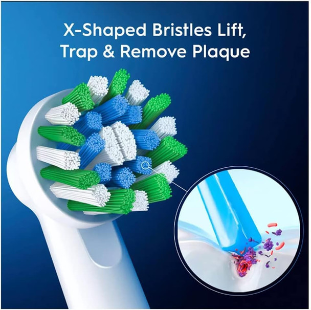 Oral-B Pro Cross Action Brush Heads (Xxl Pack) Electric Toothbrush Refills International Version 10 Count